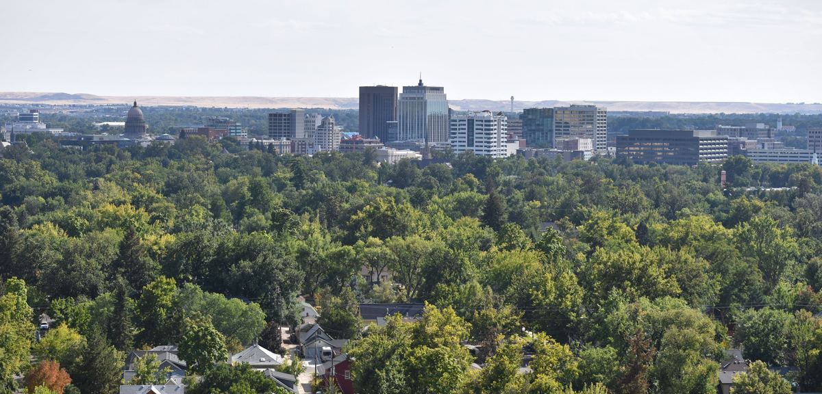Downtown Boise seen from Camel's Back Park